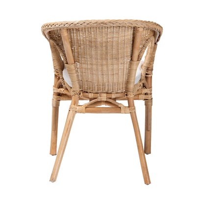 bali & pari - Abbey Dining Chair in Natural - 12717-Natural Rattan-DC-Version 2 view 4