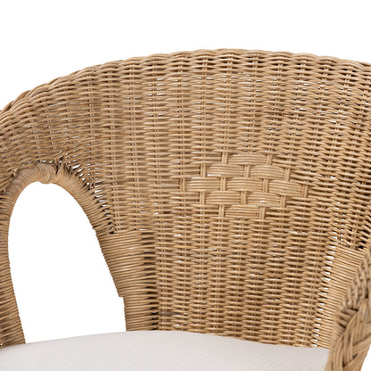 bali & pari - Abbey Living Room Set in White/Natural Brown - Abbey-Rattan-3PC Set view 5