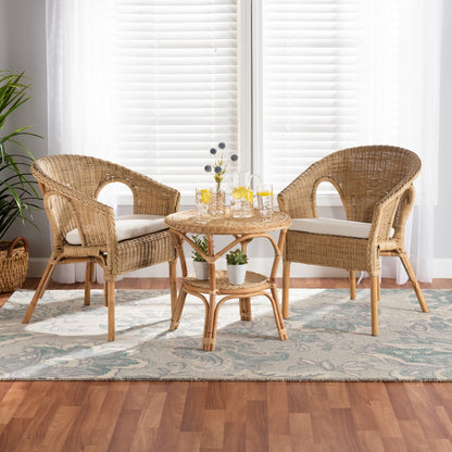 bali & pari - Abbey Living Room Set in White/Natural Brown - Abbey-Rattan-3PC Set view 9