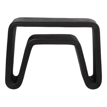 bali & pari - Abebi Console Table in Black - Abebi-Black Rattan-Console Table view 2