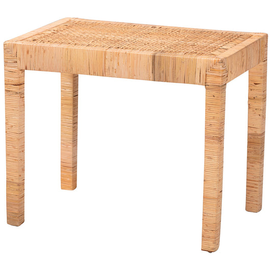 bali & pari - Abelia Bench in Natural Brown - Abelia-Wooden-Bench-Small view 1