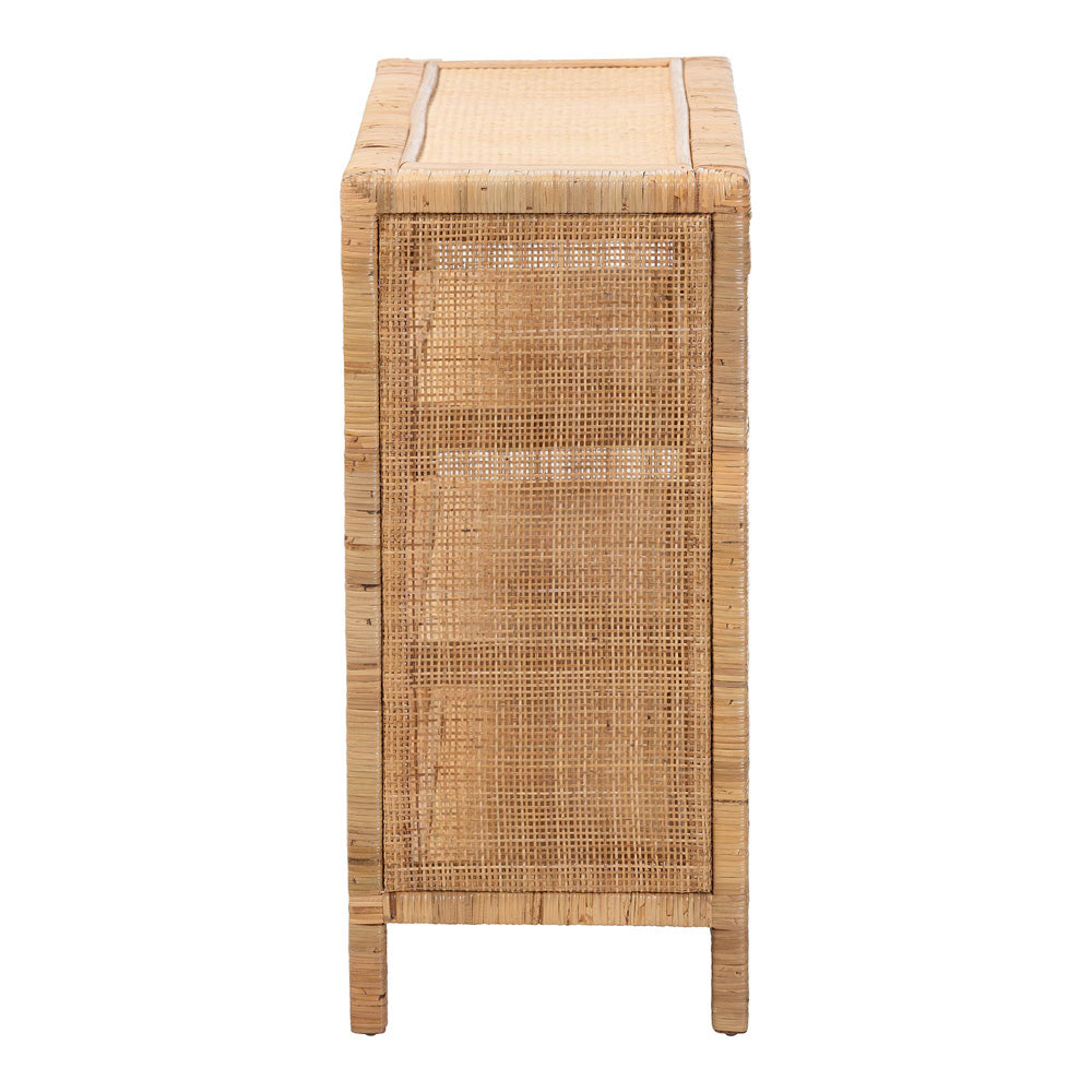 bali & pari - Abelia Shelving Unit in Natural - WS149-Natural Rattan-Shelf view 3