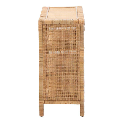 bali & pari - Abelia Shelving Unit in Natural - WS149-Natural Rattan-Shelf view 3