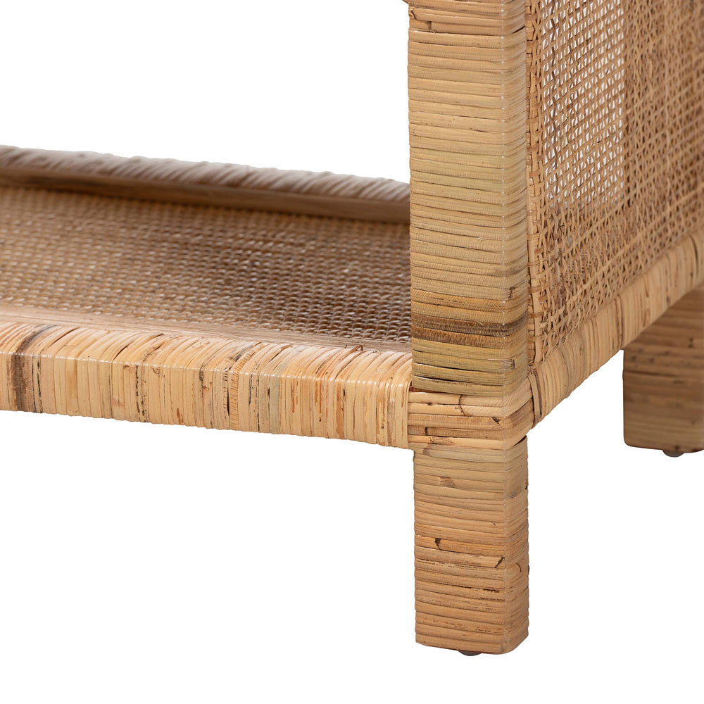 bali & pari - Abelia Shelving Unit in Natural - WS149-Natural Rattan-Shelf view 4