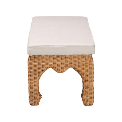 bali & pari - Abena Bench in Light Honey - Abena-Light Honey Wicker/Rattan-Bench view 3