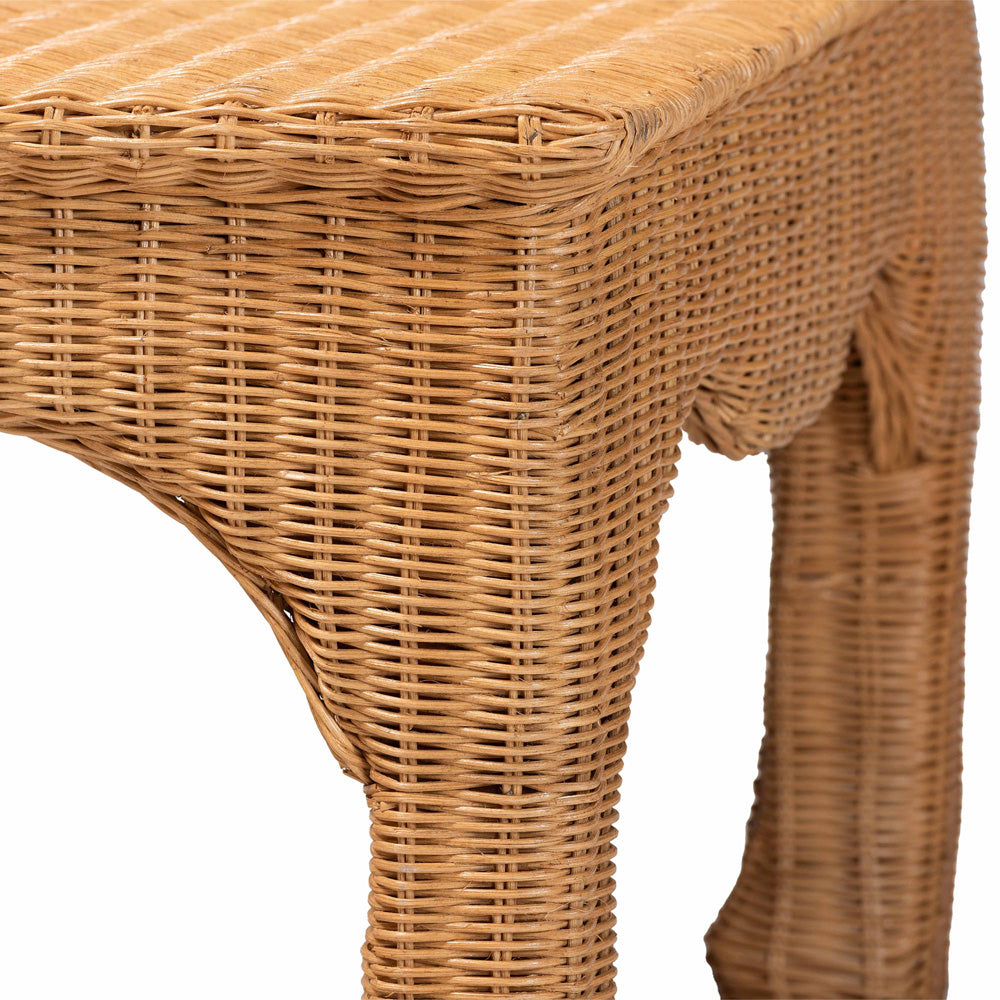 bali & pari - Abena Coffee Table in Light Honey - Abena-Light Honey Wicker/Rattan-Coffee Table view 4