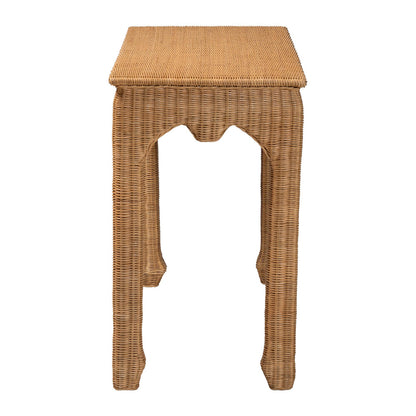 bali & pari - Abena Console Table in Light Honey - Abena-Light Honey Wicker/Rattan-Console Table view 3