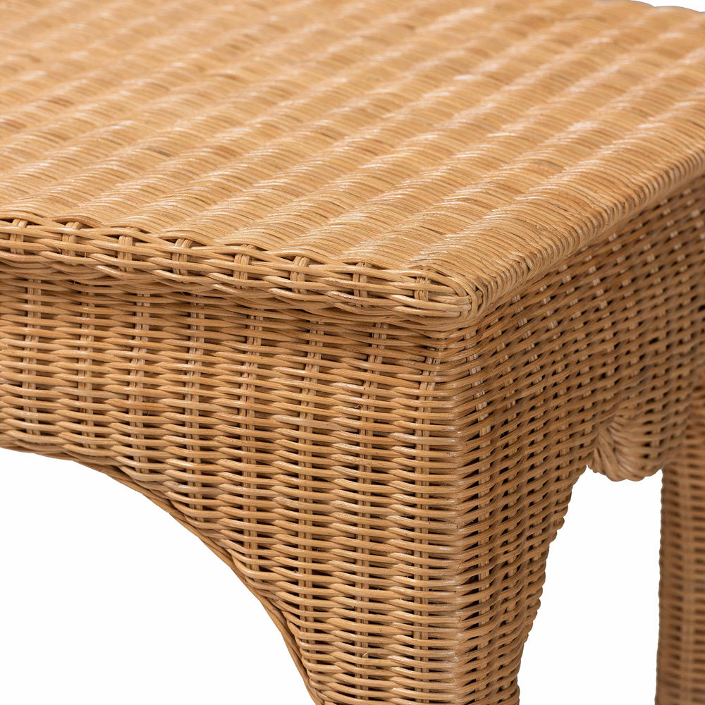 bali & pari - Abena Console Table in Light Honey - Abena-Light Honey Wicker/Rattan-Console Table view 4