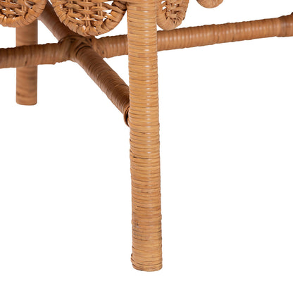 bali & pari - Abia Set of 2 Dining Chairs in Light Honey - Abia/Bow Tie-Light Honey Rattan-Cushion-DC view 5