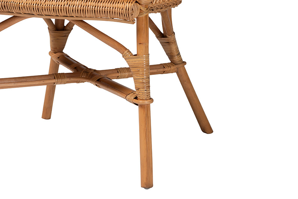 bali & pari - Abigale Dining Chair - Abigale-Light Honey Rattan-Arm-DC view 7