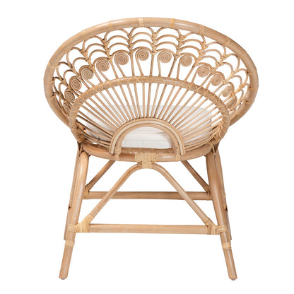 bali & pari - Abriella Chair in Natural Brown - Peacock-Natural-AC view 4