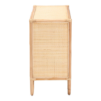 bali & pari - Acelin Storage Cabinet in Natural - WS016-Large/Double Version-Natural-Rattan-Cabinet view 4