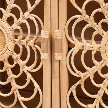bali & pari - Acelin Storage Cabinet in Natural - WS016-Large/Double Version-Natural-Rattan-Cabinet view 6