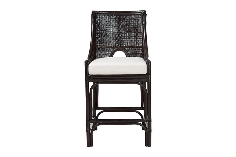 bali & pari  - Acton Counter Stool - Acton-Coffee Bean Rattan-Cushion-CS view 2