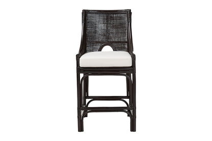 bali & pari  - Acton Counter Stool - Acton-Coffee Bean Rattan-Cushion-CS view 2