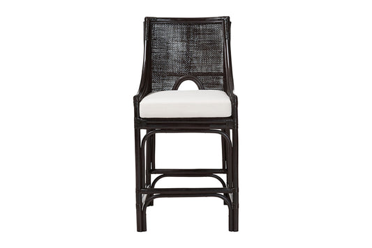 bali & pari  - Acton Counter Stool - Acton-Coffee Bean Rattan-Cushion-CS view 2
