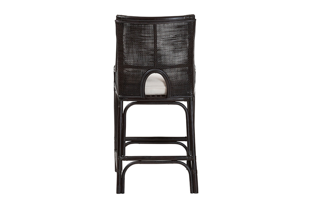 bali & pari  - Acton Counter Stool - Acton-Coffee Bean Rattan-Cushion-CS view 4