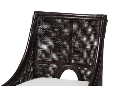 bali & pari  - Acton Counter Stool - Acton-Coffee Bean Rattan-Cushion-CS view 6