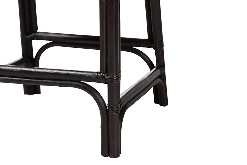 bali & pari  - Acton Counter Stool - Acton-Coffee Bean Rattan-Cushion-CS view 7