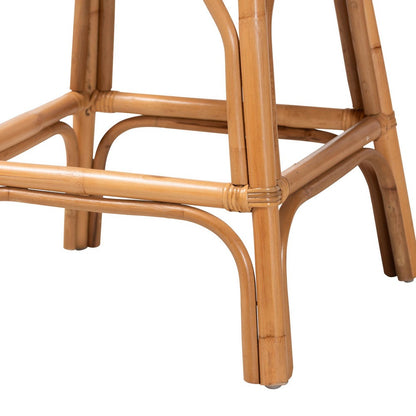 bali & pari  - Adam Counter Stool in Light Honey - Adam-Light Honey/Rattan-Swivel-Cushion-CS view 6