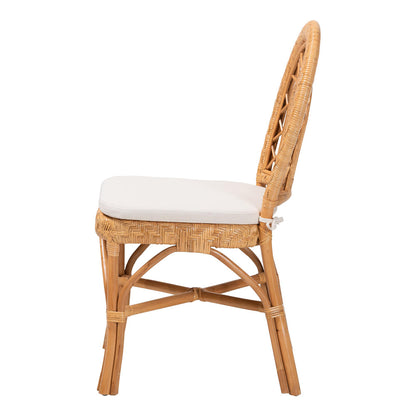 bali & pari  - Adam Dining Chair in Light Honey - Adam-Light Honey/Rattan-Cushion-DC view 3