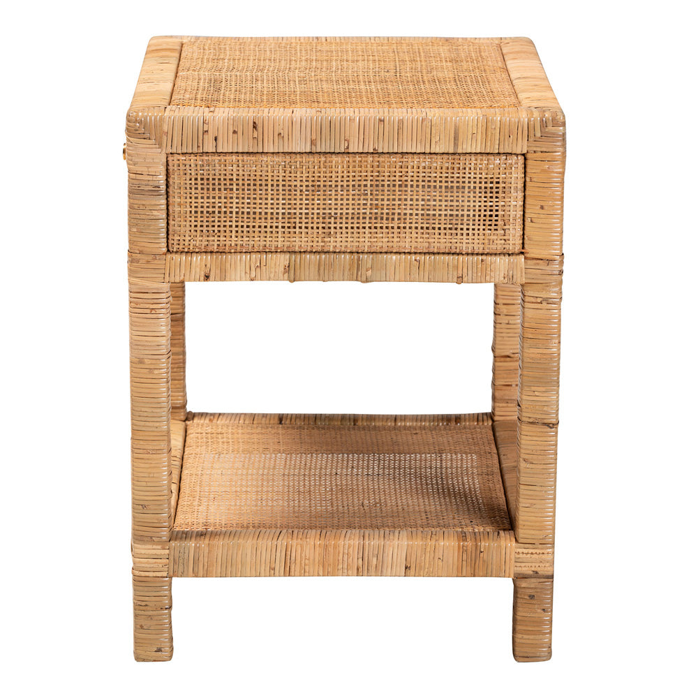 bali & pari - Adelia Nightstand in Natural Brown - Adelia-Wooden-NS view 4