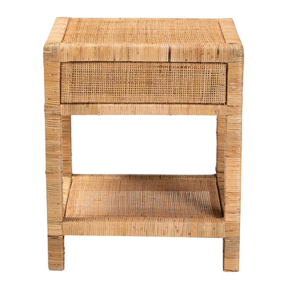 bali & pari - Adelia Nightstand in Natural Brown - Adelia-Wooden-NS view 5