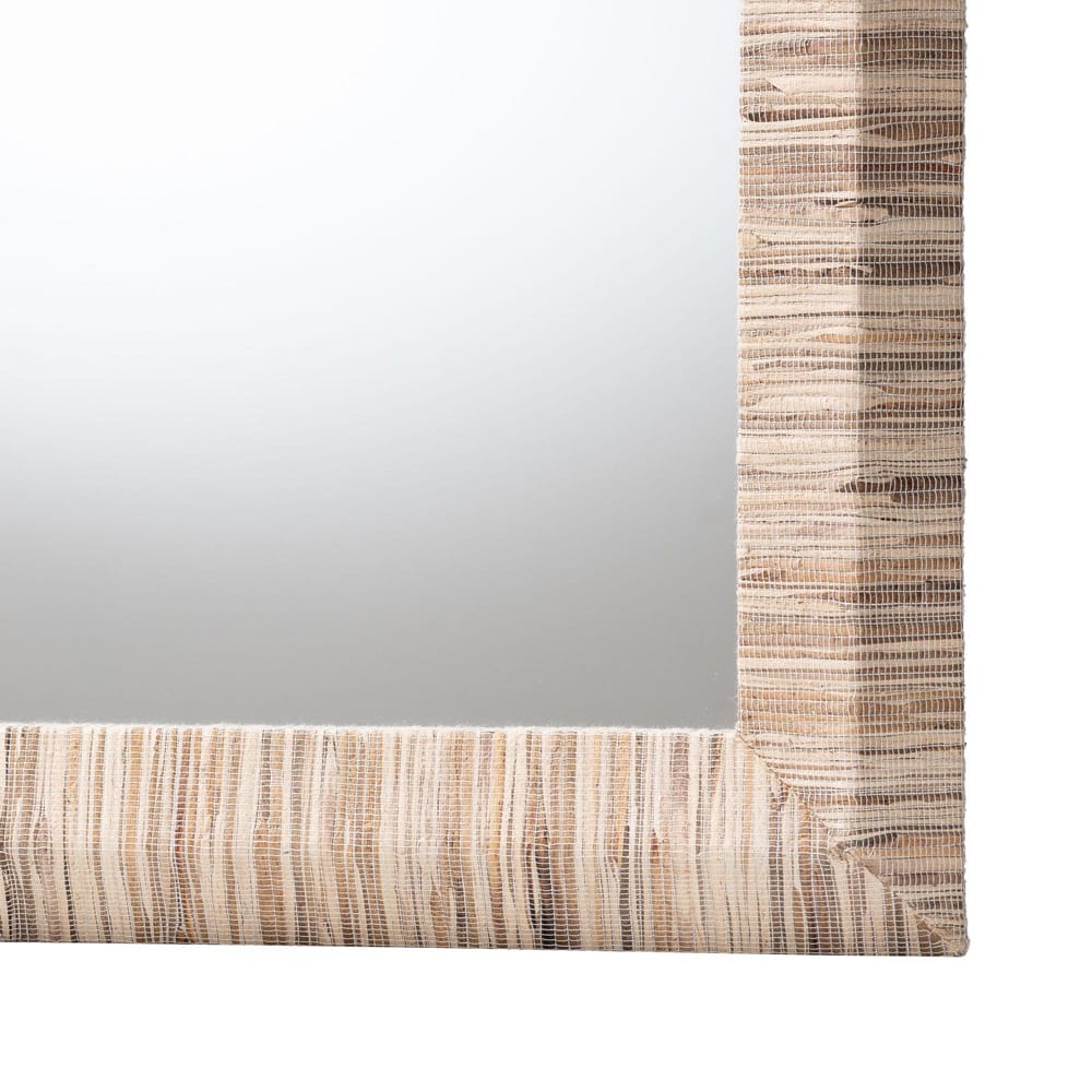 bali & pari - Adino Mirror in Natural - Adino-Waterhyacinth-Square Medium-Mirror view 3