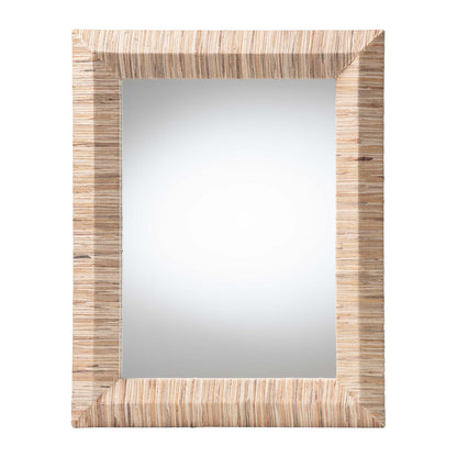 bali & pari - Adino Mirror in Natural - Adino-Waterhyacinth-Wide Small-Mirror view 1