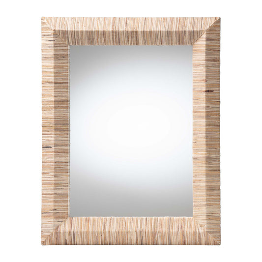bali & pari - Adino Mirror in Natural - Adino-Waterhyacinth-Wide Small-Mirror view 1
