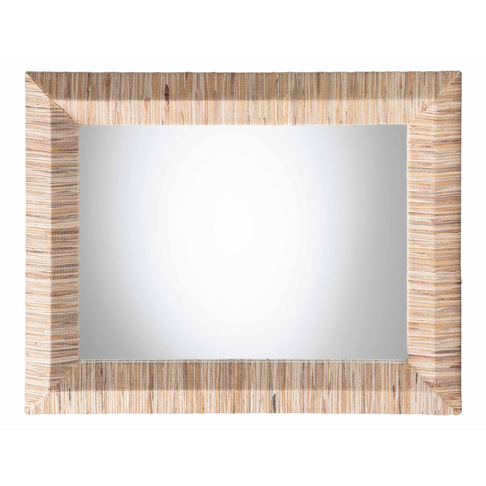 bali & pari - Adino Mirror in Natural - Adino-Waterhyacinth-Wide Small-Mirror view 2