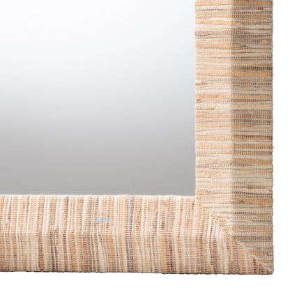 bali & pari - Adino Mirror in Natural - Adino-Waterhyacinth-Wide Small-Mirror view 3