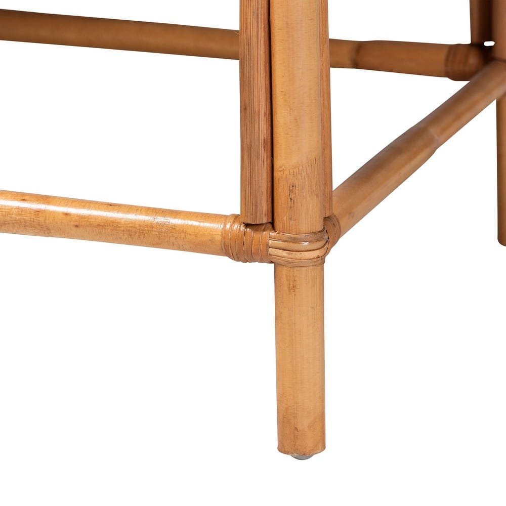 bali & pari - Adisa Dining Bench in Light Honey/Natural Brown - Adisa-Light Honey Rattan-Bench view 6