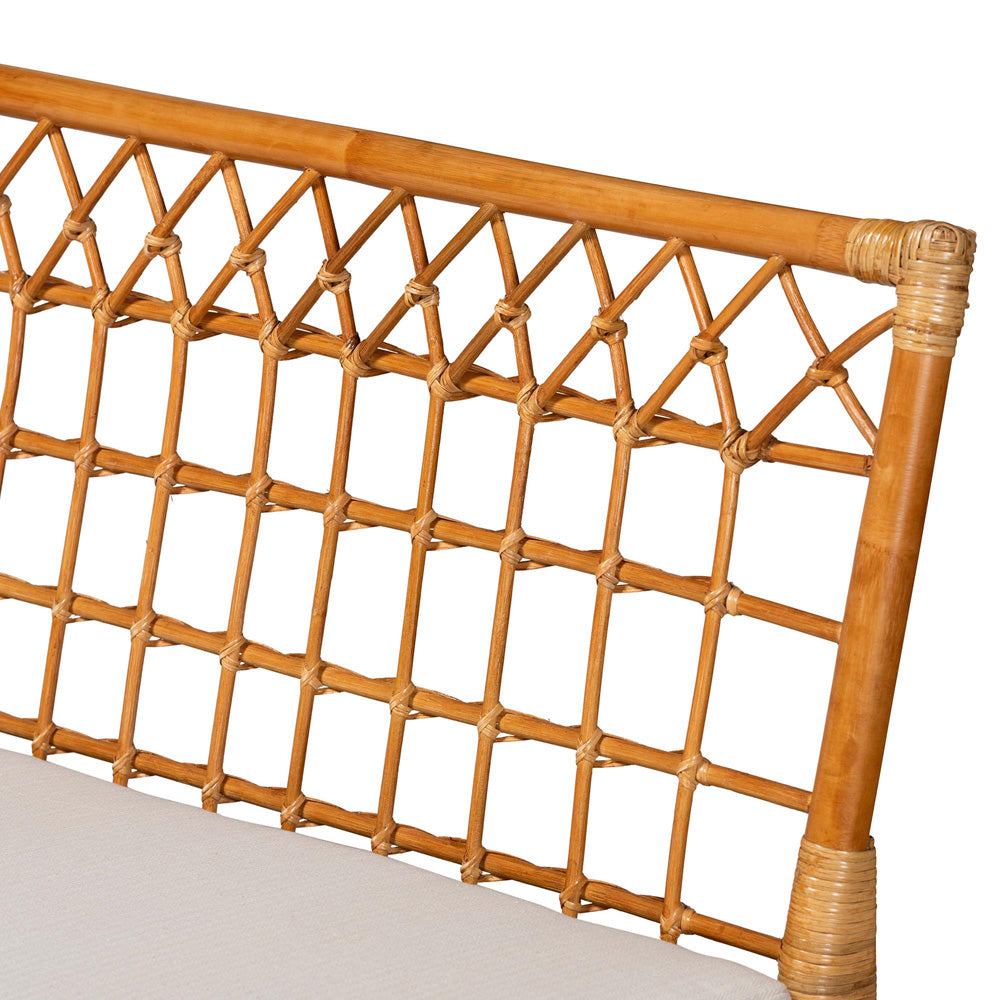 bali & pari - Adora Dining Set in White/Light Honey/Oak Brown - Adora-4PC Dining Nook Set view 6