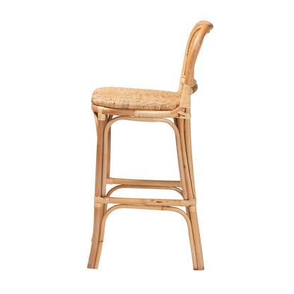 bali & pari - Adrena Bar Stool in Natural Brown - Adrena-Rattan-BS view 3