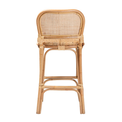 bali & pari - Adrena Bar Stool in Natural Brown - Adrena-Rattan-BS view 4
