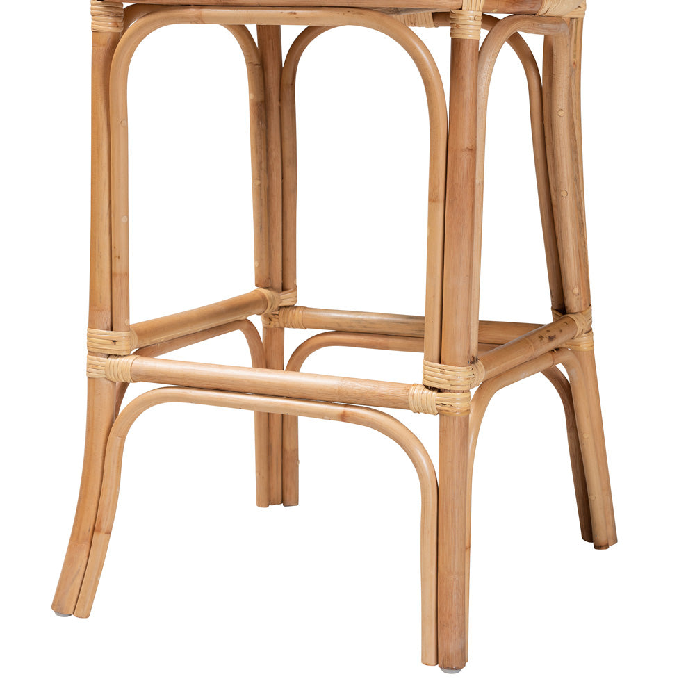 bali & pari - Adrena Bar Stool in Natural Brown - Adrena-Rattan-BS view 6