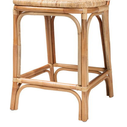 bali & pari - Adrena Counter Stool in Natural Brown - Adrena-Rattan-CS view 6