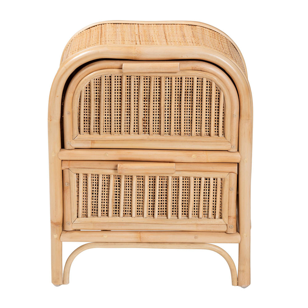 bali & pari - Adrika Nightstand in Natural - WS051-Natural Rattan-NS view 3