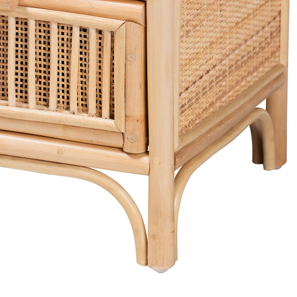 bali & pari - Adrika Nightstand in Natural - WS051-Natural Rattan-NS view 6