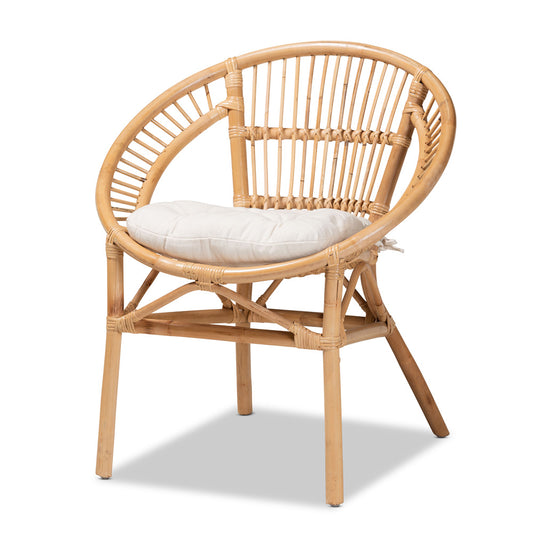 bali & pari - Adrina Dining Chair in White/Natural Brown - DC810-Rattan-DC view 1