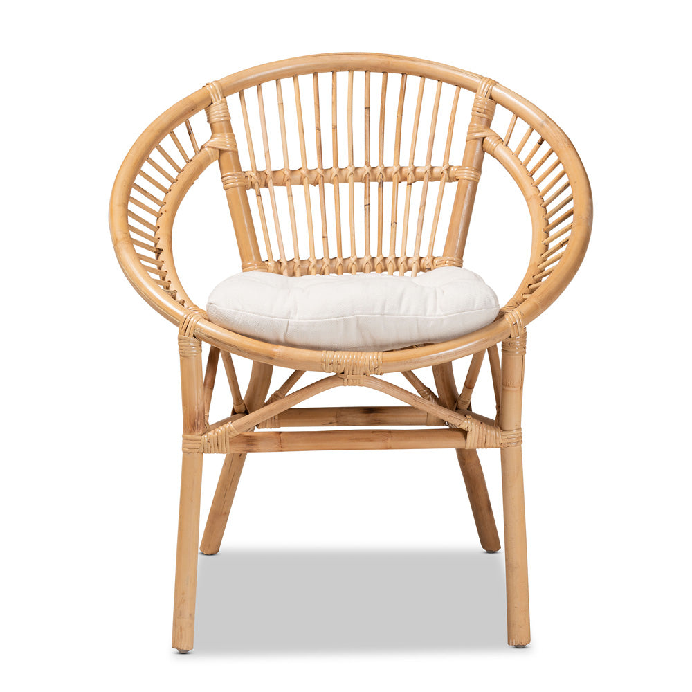 bali & pari - Adrina Dining Chair in White/Natural Brown - DC810-Rattan-DC view 2