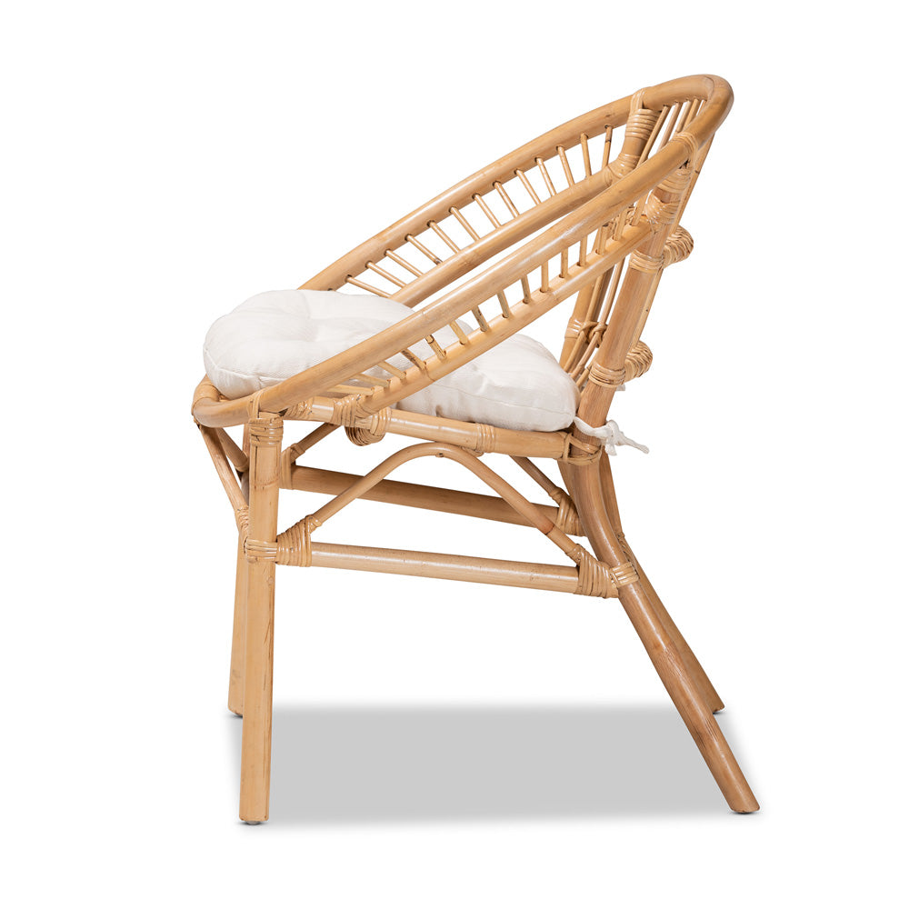 bali & pari - Adrina Dining Chair in White/Natural Brown - DC810-Rattan-DC view 3