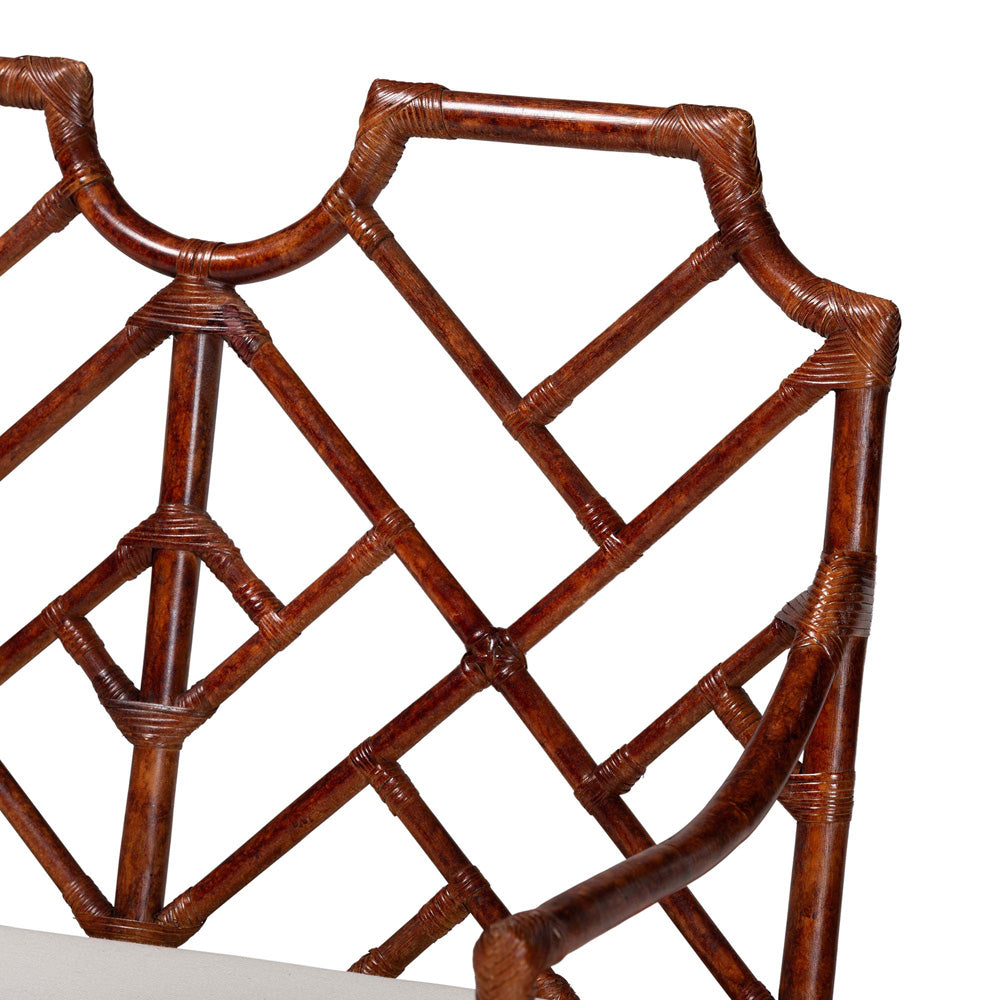bali & pari - AellaLoveseat in Marbled Tortoise Brown - Amadea-Tortoise/Rattan-Cushion-Sofa view 5