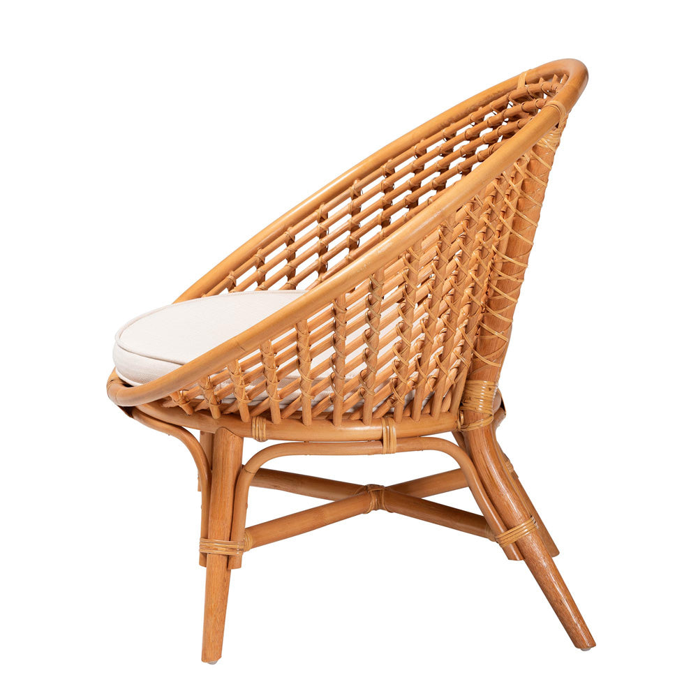 bali & pari - Aerin Chair in Light honey/White - Aerin-Light Honey Rattan-CC view 3
