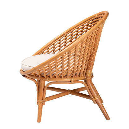 bali & pari - Aerin Chair in Light honey/White - Aerin-Light Honey Rattan-CC view 3