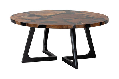 bali & pari - Agata Coffee Table - Agata-Patterned Resin-CT-Boxed view 1