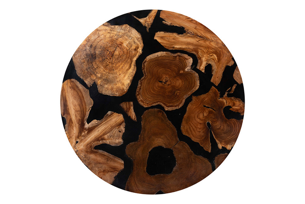 bali & pari - Agata Coffee Table - Agata-Patterned Resin-CT-Boxed view 4