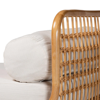 bali & pari - Aiko Daybed in Light Honey - Aiko-Natural Rattan-Cushioned-Daybed view 4