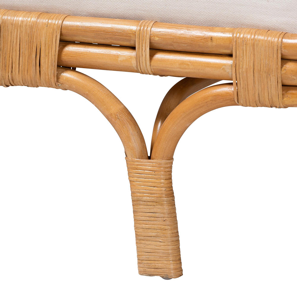 bali & pari - Aiko Daybed in Light Honey - Aiko-Natural Rattan-Cushioned-Daybed view 5